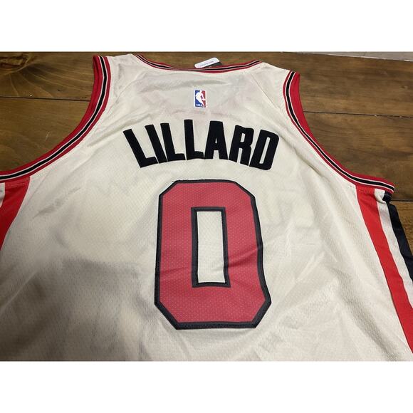 Nike Portland Trail Blazers #0 Damian Lillard Swingman Rip City Size 48 Jersey - Picture 11 of 11
